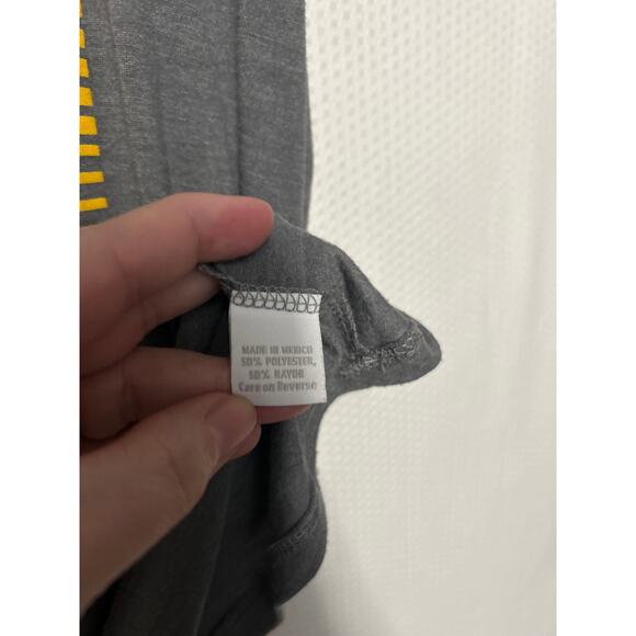 Pitt Panthers H2P Gray Short Sleeve Round Neck Lightweight Tee Size XXL Slim - Picture 6 of 11